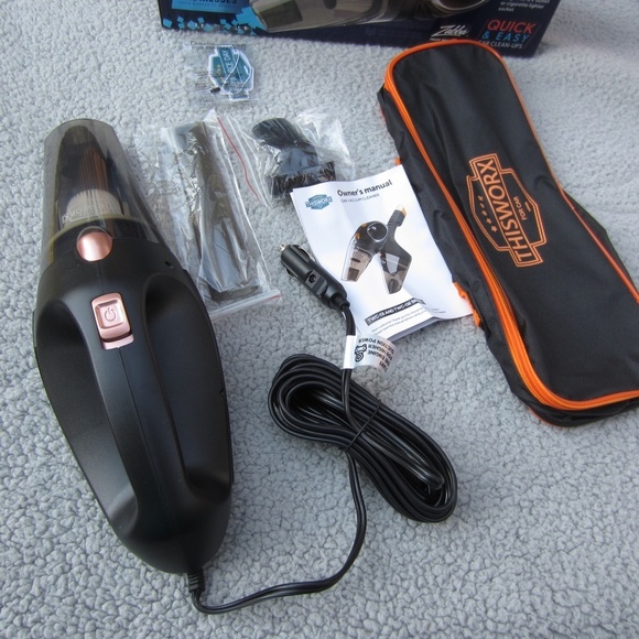 THISWORX TWC-01 106W 12V Handheld Bagless Portable‎ Vacuum Cleaner - Black - Picture 9 of 16